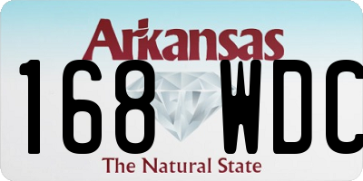 AR license plate 168WDC