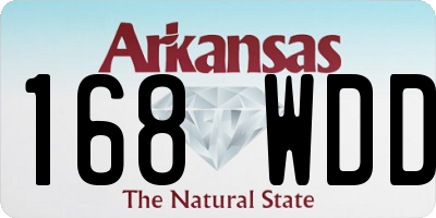 AR license plate 168WDD