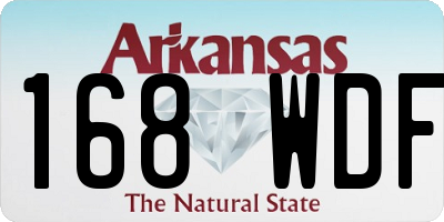 AR license plate 168WDF