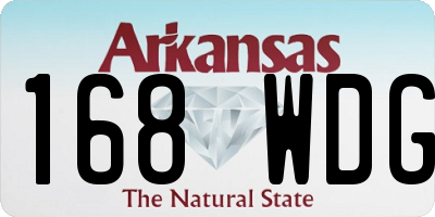 AR license plate 168WDG