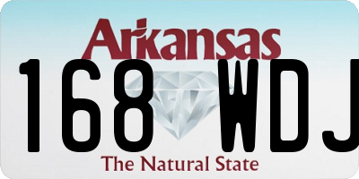 AR license plate 168WDJ