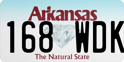 AR license plate 168WDK