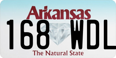 AR license plate 168WDL