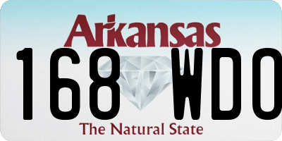 AR license plate 168WDO