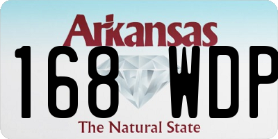 AR license plate 168WDP