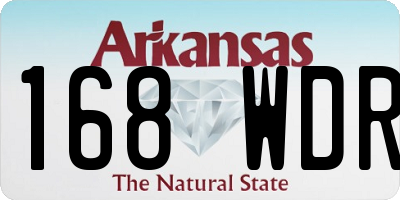 AR license plate 168WDR