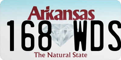 AR license plate 168WDS