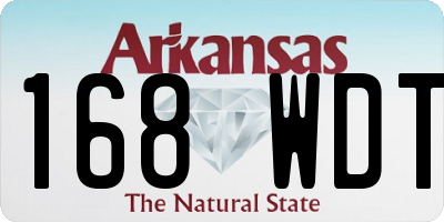 AR license plate 168WDT