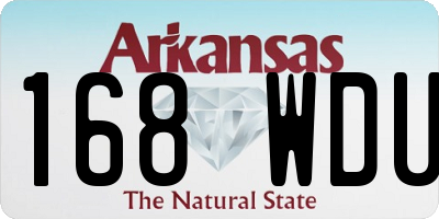 AR license plate 168WDU