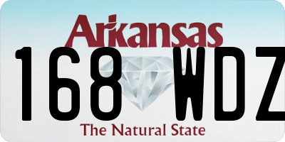 AR license plate 168WDZ