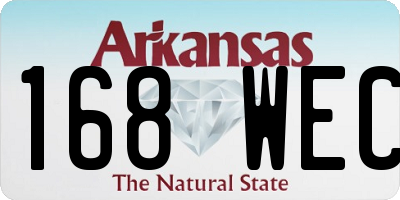 AR license plate 168WEC