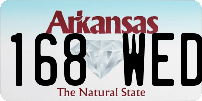 AR license plate 168WED