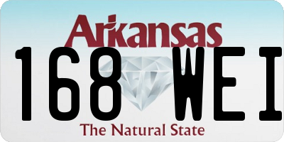 AR license plate 168WEI