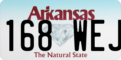 AR license plate 168WEJ