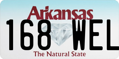 AR license plate 168WEL