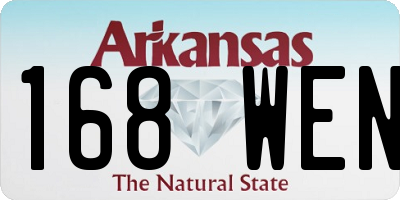 AR license plate 168WEN