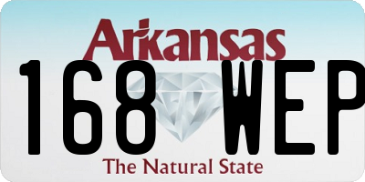 AR license plate 168WEP