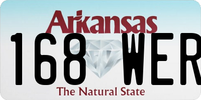 AR license plate 168WER