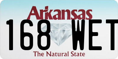 AR license plate 168WET
