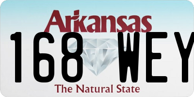 AR license plate 168WEY