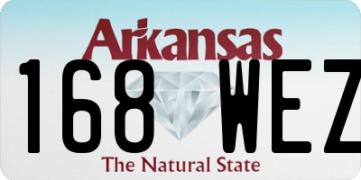 AR license plate 168WEZ