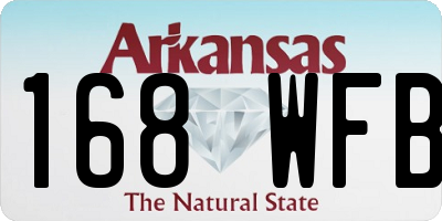 AR license plate 168WFB