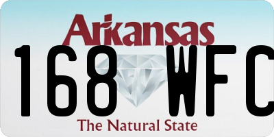 AR license plate 168WFC
