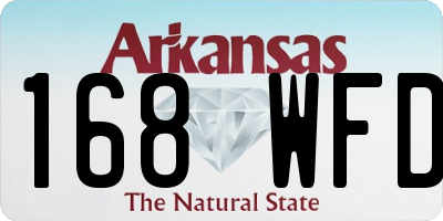 AR license plate 168WFD