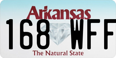 AR license plate 168WFF