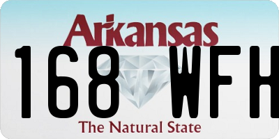 AR license plate 168WFH
