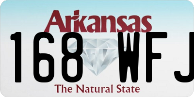 AR license plate 168WFJ