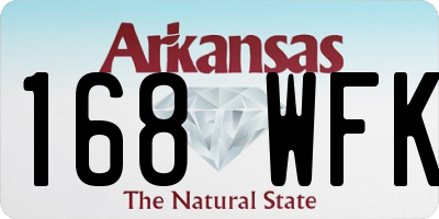 AR license plate 168WFK