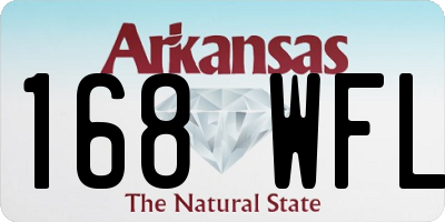 AR license plate 168WFL