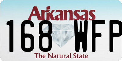 AR license plate 168WFP