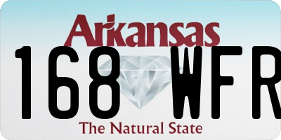 AR license plate 168WFR
