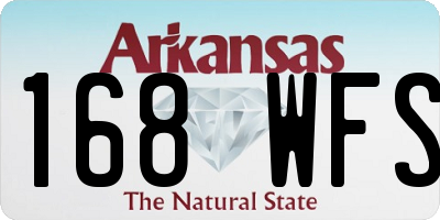 AR license plate 168WFS