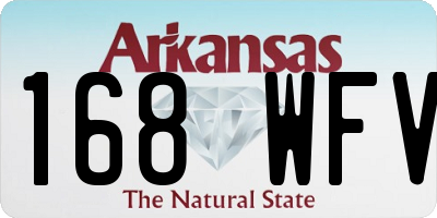 AR license plate 168WFV