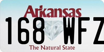 AR license plate 168WFZ