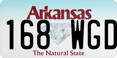 AR license plate 168WGD