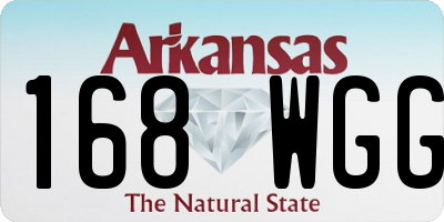 AR license plate 168WGG