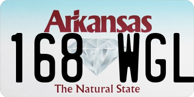 AR license plate 168WGL