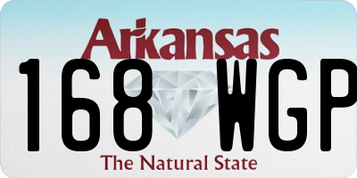 AR license plate 168WGP