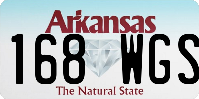 AR license plate 168WGS