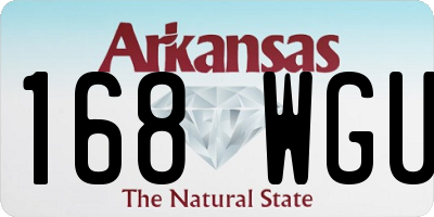 AR license plate 168WGU