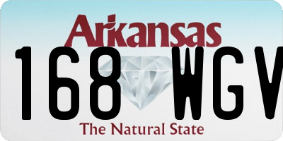 AR license plate 168WGV