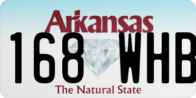 AR license plate 168WHB