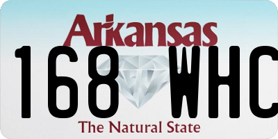 AR license plate 168WHC