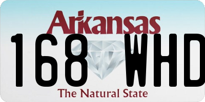 AR license plate 168WHD