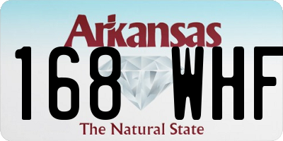 AR license plate 168WHF
