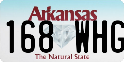AR license plate 168WHG
